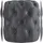 CLP Sitzhocker Drancy Samt 42 x 46 x 42 cm Dunkelgrau