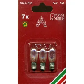 Konstsmide 1042-030 Top-Kerze 3 St. E10 34 V Klar