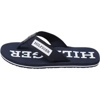 Tommy Hilfiger Herren Flip Flops Patch Hilfiger Beach Sandal Zehentrenner, Blau (Desert Sky), 41 - 41 EU