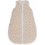 EMMA & NOAH Baby Schlafsack 0.5 TOG, Musselin Schlafsack für den Sommer, 100% Bio-Baumwolle, Oeko-TEX Zertifiziert, Atmungsaktiv und Leicht, Strampelsack für Neugeborene (Floral Sand, 90 cm) - 90