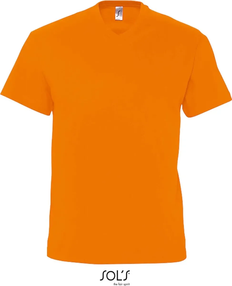 SOLS Herren V-Ausschnitt T-Shirt 11150 orange L