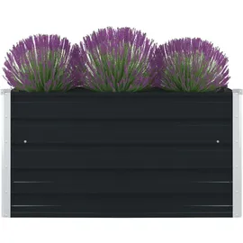 vidaXL Hochbeet 100 x 100 x 45 cm Anthrazit