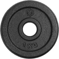 Sporttrend 24® Hantelscheibe 1KG Gusseisen 30/31mm, Gewichtsscheibe Gewicht