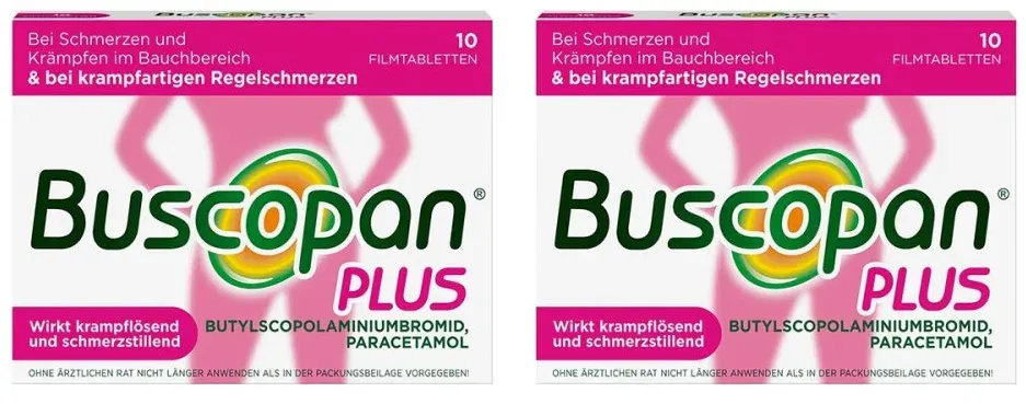 Buscopan Plus Filmtabletten bei Bauchschmerzen & Regelschmerzen