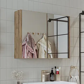 roomartstore.de Atria 85 Hochschrank 35 x 85 cm Eiche Holz