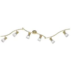 Attraktiver 36W LED Spot Strahler Flur Messing matt Licht Lampe TRIO 871010608