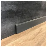 PROVISTON Sockelleiste 12 x 60 x 2500 mm Kunststoff Fußleiste Basalt | PROVISTON