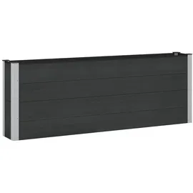 vidaXL Hochbeet 200 x 30 x 72 cm Schwarz