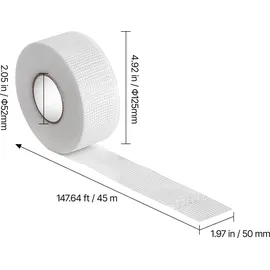 Vevor Gewebeband 50 mm x 45 m 36 St.