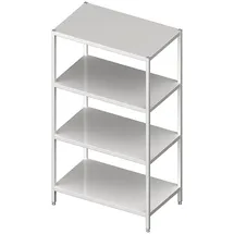 Stalgast Regal mit glatten Böden, 800x600x1800 mm, Selbstmontage