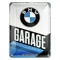 Nostalgic-Art Blechschild, 15 x 20 BMW Garage – Motorradzubehör - Geschenkideen