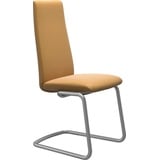 Stressless® Polsterstuhl Laurel, High Back, Größe M, mit Beinen aus Stahl in Chrom matt gelb