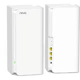 Tenda Nova MX15-Pro Mesh WLAN WiFi 6 System-AX5400 Dualband WLAN Mesh WiFi 6 System, empfohlen für Häuser mit 3-5 Schlafzimmern, 6*Gigabit Port–Ersetzt Router & Repeater–Kompatibel Mit Alexa, 2Pack