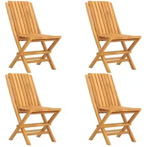 vidaXL Gartenstuhl 47 x 47 x 89 cm braun 4 St.