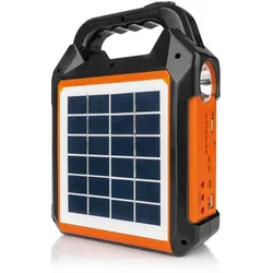 EASYmaxx Solar-Generator Kit 4500mAh - schwarz/orange