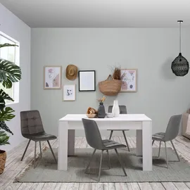 VS Venta-stock Esszimmerstuhl Mila Stoff dunkelgrau 2er Set