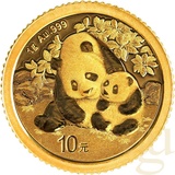 China Gold Coin Incorporation 1 Gramm Goldmünze China Panda 2024