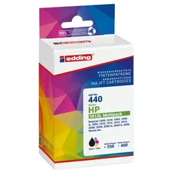 Edding Tintenpatronen-Set ersetzt Hewlett Packard »CH563EE + CH564EE« Nr. 301 XL / 301 schwarz