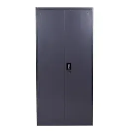 Mendler HWC-H17 Aktenschrank 185 x 90 x 40 cm dunkelgrau