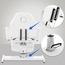 CLP Hydraulische Kosmetikliege Split weiß