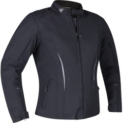 Richa Chloe 2 wasserdichte Damen Motorrad Textiljacke, schwarz, Größe L