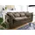 Massivmoebel24 Couch Baumwolle 3-Sitzer Braun