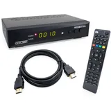 GALLUNOPTIMAL Combo-Receiver DVB-C & DVB-T2 H265 mit HDMI-Kabel & Aufnahmefunktion geeignet für jeden Kabel-Anbieter UND dem Empfang von allen freien DVB-T2 Sendern via Antenne Deutschland + Europa