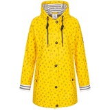 Ankerglut Damen Friesennerz Regenmantel Kapuze Wasserdicht Wetterfest Windbreaker Übergangsjacke #ankerglutzauber Regenjacke, Yellow, 36 - 36