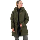 Fjällräven Damen Singi Wool Padded Parka, Deep Forest, S