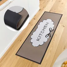 HANSE HOME Küchenläufer Kitchen Cloud, rechteckig, Höhe: 3 mm, Läufer, Rutschfest, Küchenteppich, Küche, Teppich, Pflegeleicht braun|schwarz