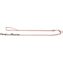 Hunter Hundeleine Führleine Tripoli reflektierend 2 m x 1 cm hellrosa