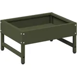 vidaXL Vogel-Feeder Olive Grün 34 x 26 x 16 cm Kaltgewalzter Stahl