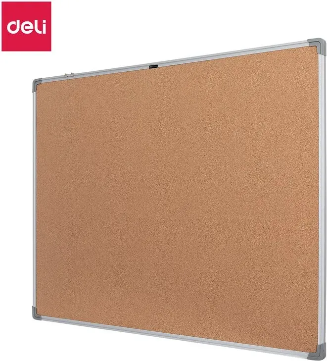 Deli Office Anschlagtafel 1200 x 900 mm für Büro- & Heimorganisation - gelb, Einzelpackung