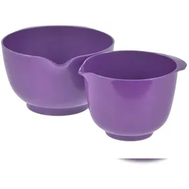 Rosti Rührschüssel Set 2tlg. mit Deckel, Margrethe New 4-tlg., Durostima, Lavender,