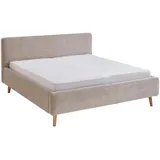 Meise Möbel meise.möbel Polsterbett Mattis 180 x 200 cm Stoff Beige