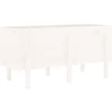 vidaXL Hochbeet 121 x 50 x 57 cm Weiß