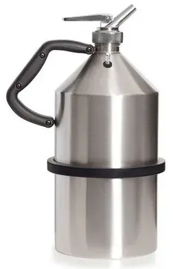FALCON Sicherheitskanne aus Edelstahl, mit Feindosierhahn, 5 Liter, mit Erdungsanschluss