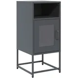 vidaXL Nachttisch Anthrazit 36x39x78 cm Kaltgewalzter Stahl