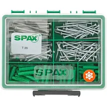 SPAX Sortimentskasten Nylon 161-teilig grün