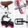vidaXL Kinderfahrrad 12 Zoll RH 0 cm weiß