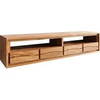 DeLife Lowboard Live-Edge 190 cm Akazie Natur 4 Schübe