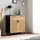 Wohnling Sideboard 80 x 86,5 x 40 cm Schwarz