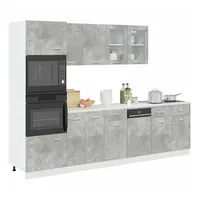 VidaXL Lyon 7-tlg. Betongrau