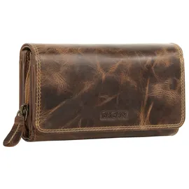 BAGAN Geldbörse Damen Portemonnaie bro brown