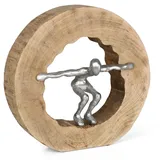 moritz Skulptur Wage den Sprung 28 x 27,5 x 7 cm Holz Deko Figur