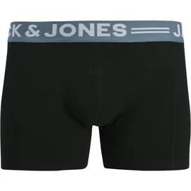 JACK & JONES Sense Boxershorts hellblau/dunkelgrün/schwarz/weiß XXL 3er Pack