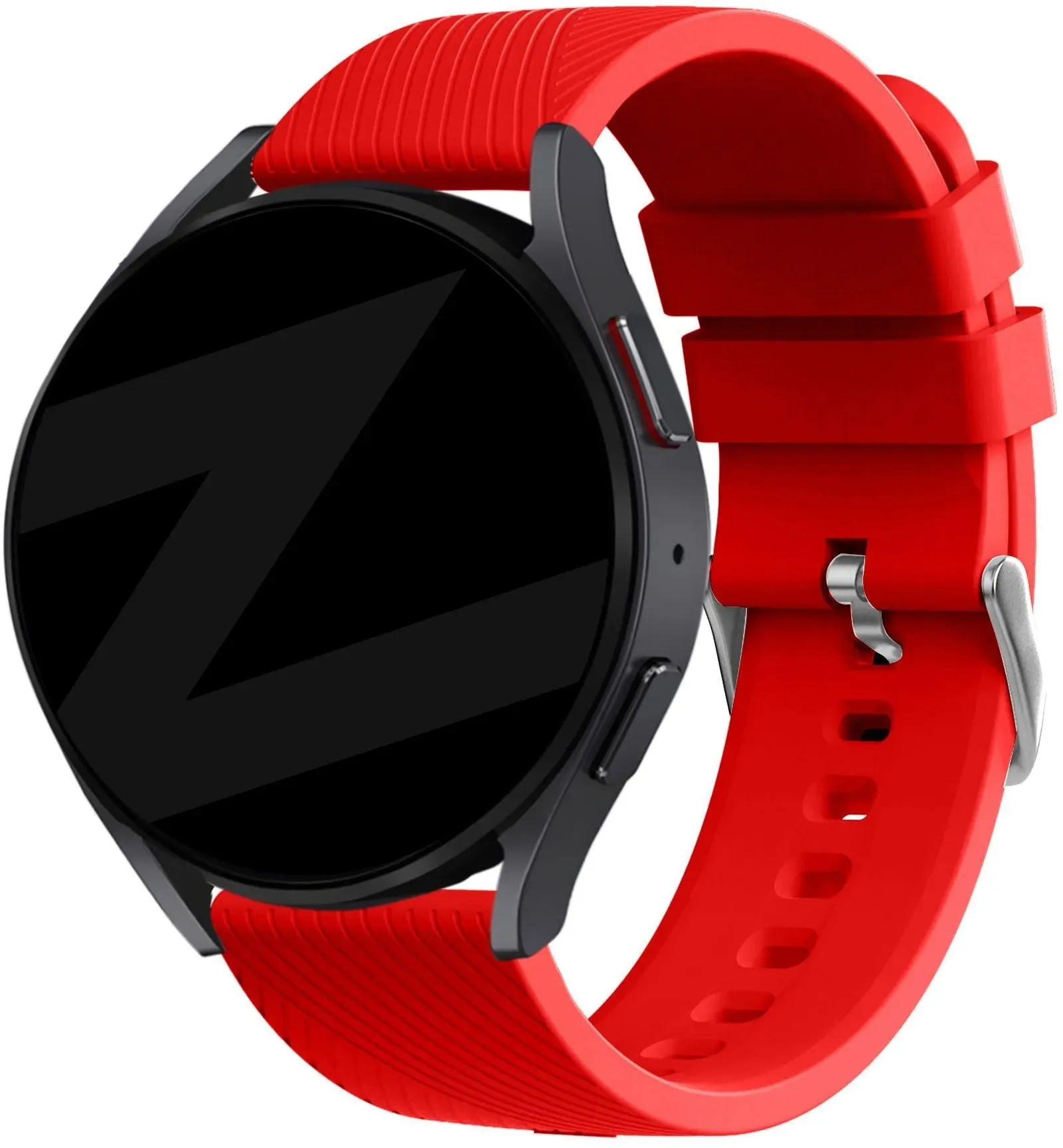 Bandz Noise Noisefit Halo Armband Silikon 'Deluxe' für Noise Noisefit Halo - Rot - Schnallenverschluss