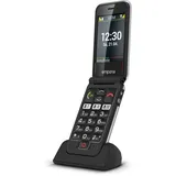 emporiaJOY-LTE | Seniorenhandy 2G | Klapphandy ohne Vertrag | Mobiltelefon mit Notruftaste | 2,8-Zoll-Display | Schwarz