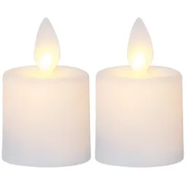 MARELIDA LED Kerzenset Mini 6 cm weiß 2 St.