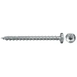 fischer 670439, Schraube, Metall, Holz, Allgemeiner Nutzen, Vollgewinde, Kuppelk